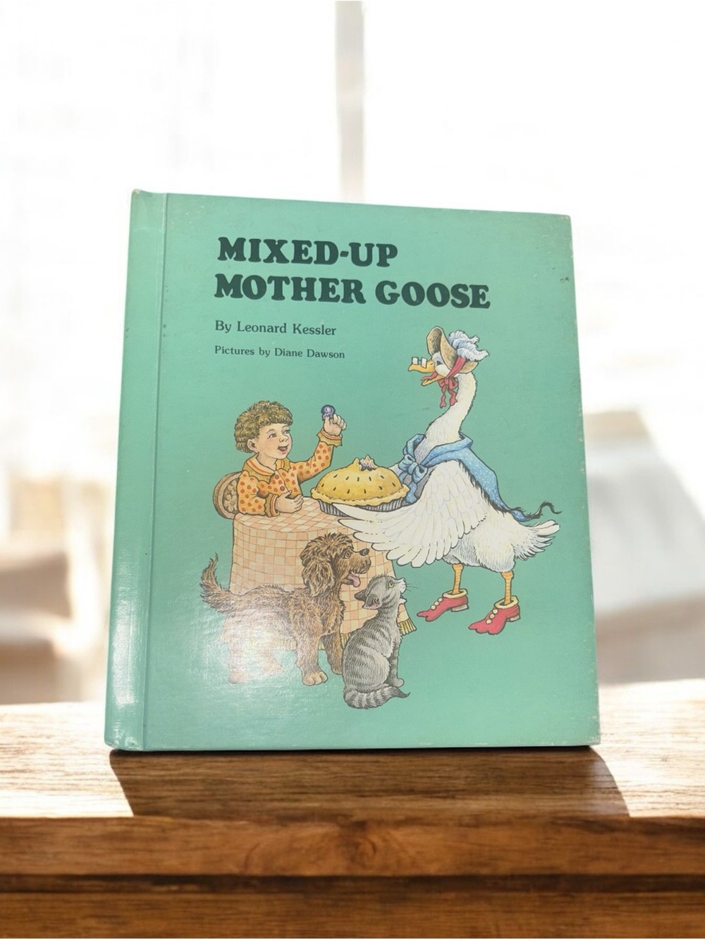 Mixed-Up Mother Goose Hardcover Book - Aqua Cover
